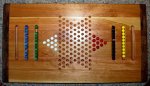 Chinese Checkers 12 -The board is set up to play a two-person game -small.JPG