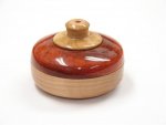 Maple Bowl with Padauk and Maple Lid   Four & Half X One and a Half (Medium).JPG