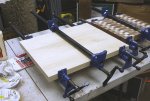 004 first board in clamps.jpg