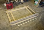 001 mirror frame parts cut and laid out.JPG