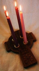 celtic cross with candles.JPG