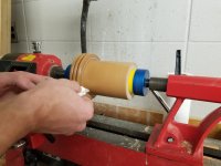 Coffee grinder top polishing.jpg