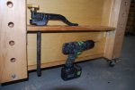 Woodworking bench 56 -The offset chuck on my Festool drill comes in handy -small.JPG