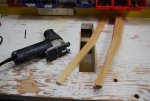 Chairs and table for Jamie 04 -Cutting the back pieces of the chair frame using a jig saw -small.JPG