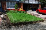 Trench dug for wall on east side of front garden -small.JPG