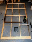 Arbour 13 -Assembling a screen section on the floor -small.JPG