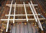 Arbour 35 -Laying out beams and rafters on my deck -small.JPG