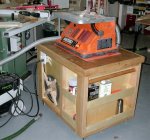 Mobile cart 25 -Finished cart used as a sander-support table -small.JPG