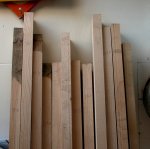 Woodworking bench 04 -thickness marked on each board -small.JPG