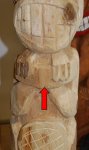 Totem carving 15 -Traditional stick in Beaver's grasp -small.JPG