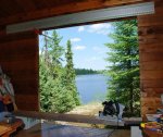 French doors for cabin 17 -Part way through the cut, I reversed the position of the rail on the .JPG