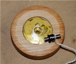 Turning yo-yos 11 -About to insert an axel -small.JPG