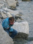 Frank drinking from the primary source of the Ganges -small.JPG