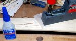 Making a bow 18 -Gluing down the splinters -1 -small.JPG