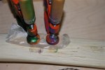 Making a bow 19 -Gluing down the splinters -2 -small.JPG