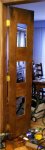 Kitchen to Dining Room door project 31 -One door installed -small.JPG