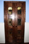 Kitchen to Dining Room door project 38 -Completed doors taken from dining room.JPG