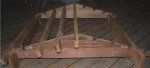 Log building kit from old fence 14 -testing gables and rafters -1 -small.JPG