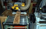 Log building kit from old fence 17 -Rick Thom's planer comes to the rescue -small.JPG