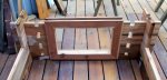 Log building kit from old fence 21 -Building a wall that has a window -2 -small.JPG