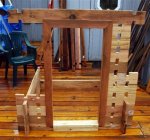 Log building kit from old fence 23 -Door frame -small.JPG